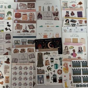 Planner Sticker Bundle – 39 Brand-New Sheets! Mixed Decor & Functional Stickers